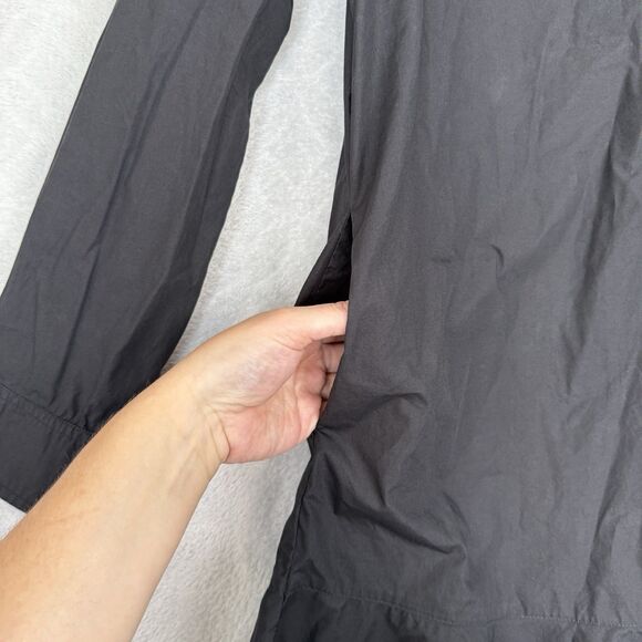 Quince 100% Organic Cotton Poplin Drop Waist Shirt Dress M Black Capsule Minimal - Picture 5 of 15